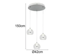 LED Pendelleuchte FLYNT mit Switch Dimmer & Lichtfarbe einstellbar, Ø 42cm