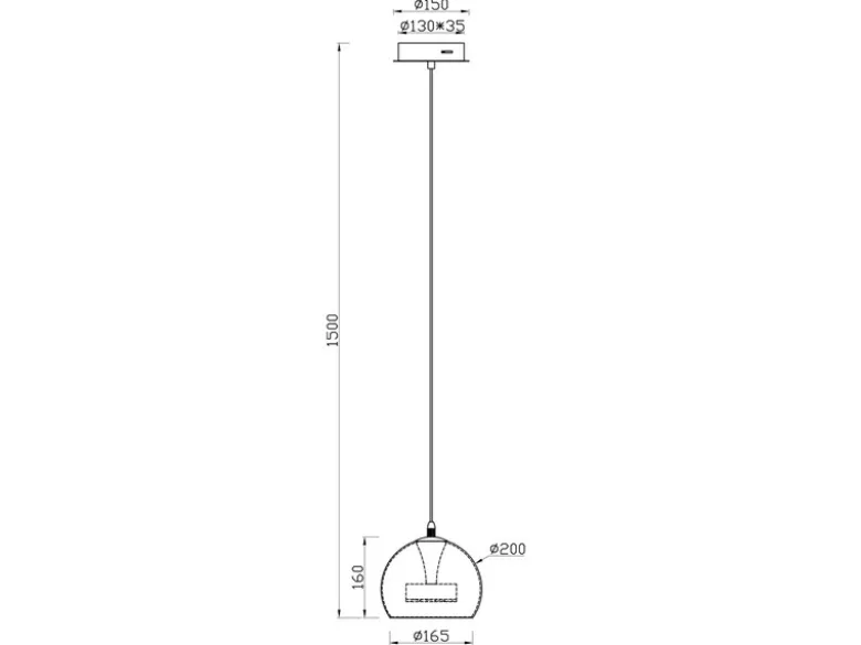 LED Pendelleuchte FLYNT mit Switch Dimmer & Lichtfarbe einstellbar, Ø 20cm