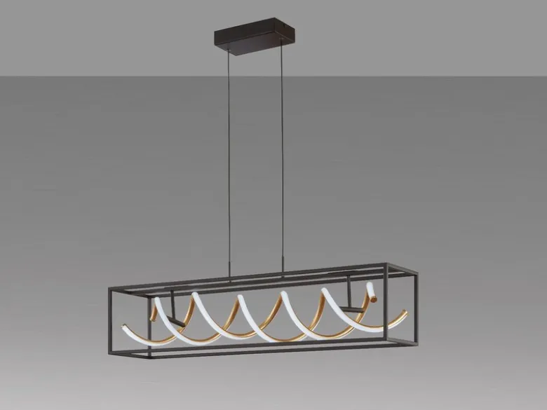 LED Pendelleuchte GIAN mit Fernbedienung dimmbar & Tageslicht, Breite 90cm