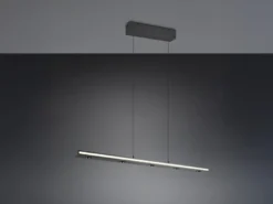 LED Pendelleuchte GRAHAM dimmbar & stufenlos höhenverstellbar, Schwarz, B: 109cm
