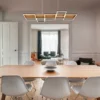 LED Pendelleuchte HARPER dimmbar Holzbrett naturbelassen, Breite 115cm