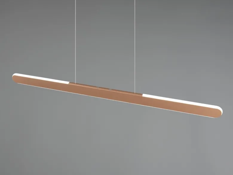 LED Pendelleuchte HELIOS Coffee dimmbar & höhenverstellbar, Breite 100cm