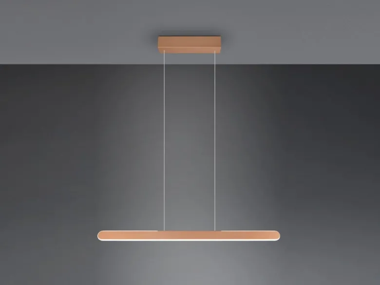 LED Pendelleuchte HELIOS Coffee dimmbar & höhenverstellbar, Breite 100cm