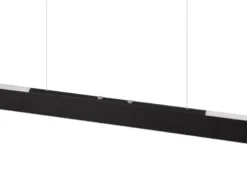 LED Pendelleuchte HELIOS Schwarz dimmbar & höhenverstellbar bis 150cm, B: 100cm