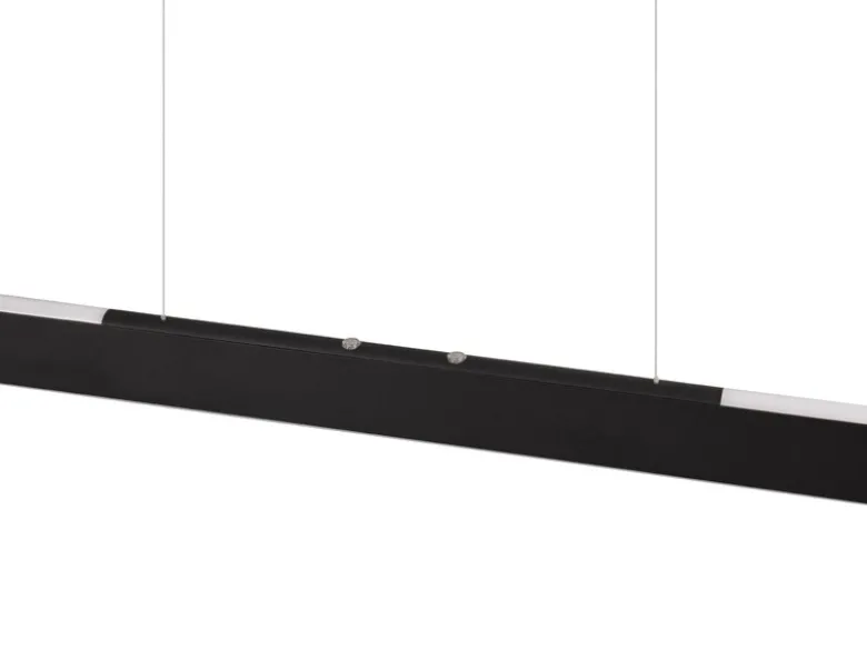 LED Pendelleuchte HELIOS Schwarz dimmbar & höhenverstellbar bis 150cm, B: 100cm