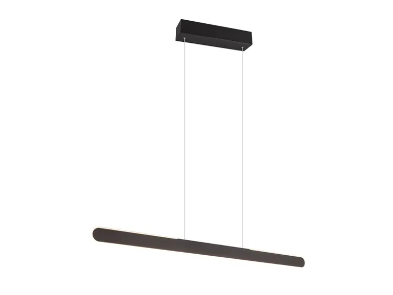LED Pendelleuchte HELIOS Schwarz dimmbar & höhenverstellbar bis 150cm, B: 100cm