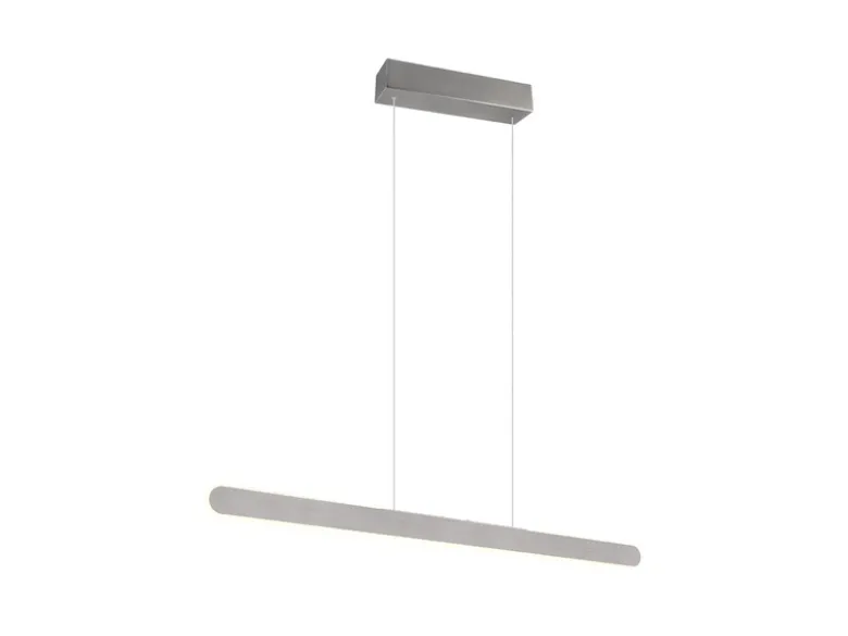 LED Pendelleuchte HELIOS Silber dimmbar & höhenverstellbar bis 150cm, B: 100cm