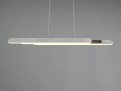 LED Pendelleuchte HELIOS Silber dimmbar & ausziehbar, max. Breite 130cm