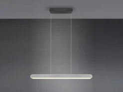 LED Pendelleuchte HELIOS Silber dimmbar & ausziehbar, max. Breite 130cm