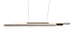 LED Pendelleuchte HELIOS Silber dimmbar & ausziehbar, max. Breite 130cm