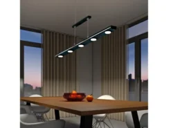 LED Pendelleuchte LACAL Schwarz dimmbar & höhenverstellbar, Breite 100cm