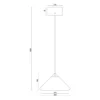 LED Pendelleuchte LAGUNA 1-flammig, höhenverstellbar, Schwarz Ø 30cm