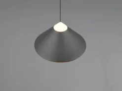 LED Pendelleuchte LAGUNA 1-flammig, höhenverstellbar, Schwarz Ø 30cm