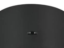 LED Pendelleuchte LAGUNA 1-flammig, höhenverstellbar, Schwarz Ø 18cm