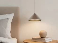 LED Pendelleuchte LAGUNA 1-flammig, höhenverstellbar, Coffee Ø 18cm