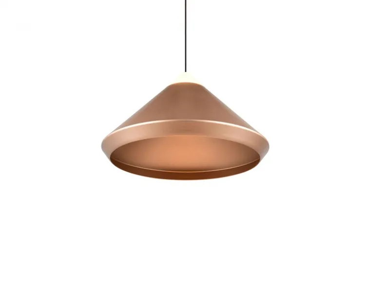 LED Pendelleuchte LAGUNA 1-flammig, höhenverstellbar, Coffee Ø 30cm