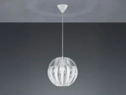 LED Pendelleuchte mit Acryl Kugel Lampenschirm, Transparent Ø 30cm