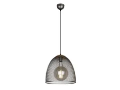 LED Pendelleuchte mit Drahtgeflecht Lampenschirm Silber, Ø 40cm