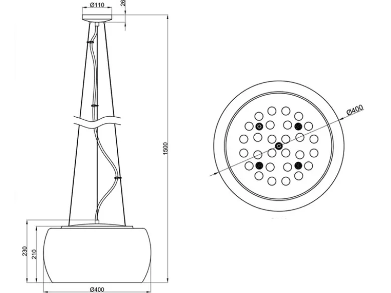 LED Pendelleuchte mit Glas Chrom in Rauchglas Optik & Kristallbehang Ø 40cm