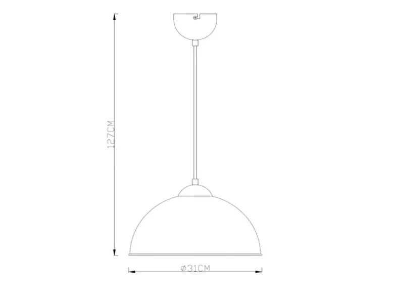 LED Pendelleuchte mit Metall Lampenschirm Schwarz innen Gold, Ø 31cm
