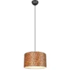 LED Pendelleuchte mit Stoffschirm Leopardenmuster, Ø 40cm