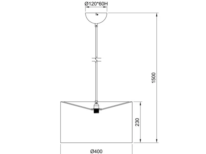 LED Pendelleuchte mit Stoffschirm Leopardenmuster, Ø 40cm