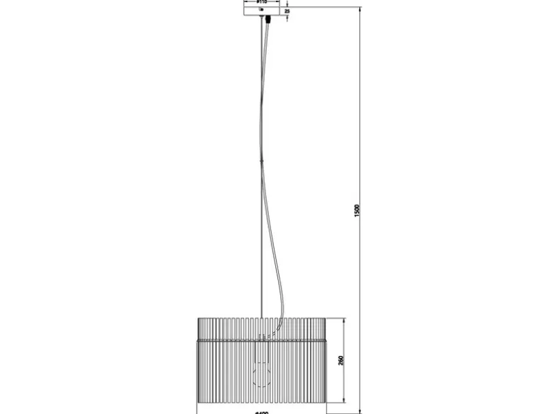 LED Pendelleuchte mit transparenten Echtglas Stäben, Ø 40cm
