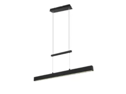 LED Pendelleuchte PAROS Schwarz dimmbar & höhenverstellbar, Breite 90cm