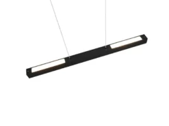 LED Pendelleuchte PAROS Schwarz, Breite 90cm für DUOline Schienensystem