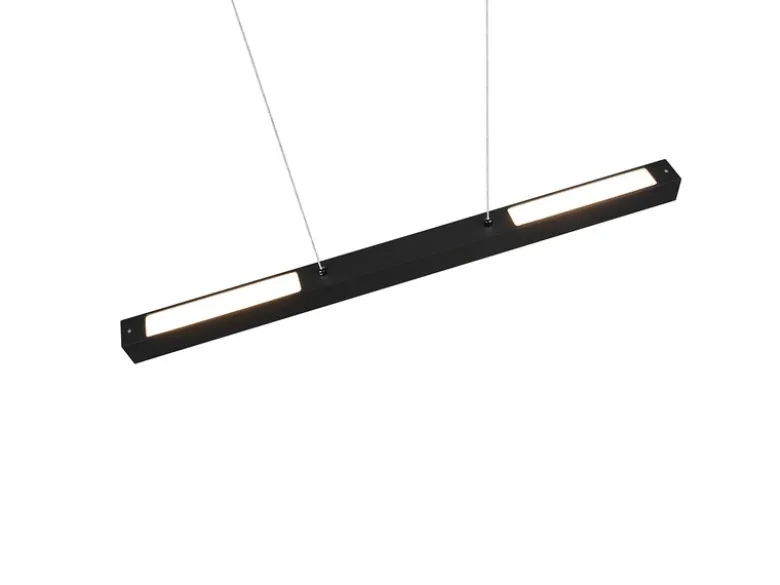 LED Pendelleuchte PAROS Schwarz, Breite 90cm für DUOline Schienensystem