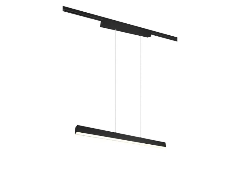 LED Pendelleuchte PAROS Schwarz, Breite 90cm für DUOline Schienensystem