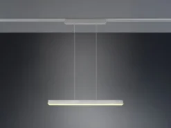 LED Pendelleuchte PAROS Silber, Breite 90cm für DUOline Schienensystem