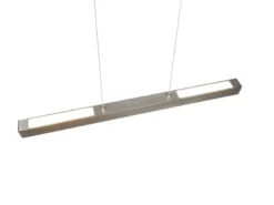 LED Pendelleuchte PAROS Silber, Breite 90cm für DUOline Schienensystem