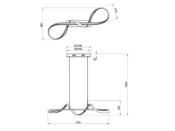 LED Pendelleuchte PERUGIA Metall Silber Chrom mit 3 Stufen Dimmer, Breite 81cm