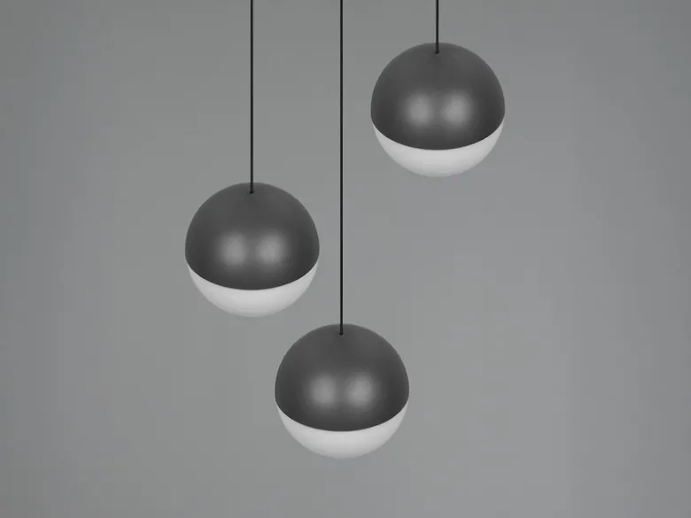 LED Pendelleuchte SENTA Cluster 3-flammig höhenverstellbar Ø 25cm