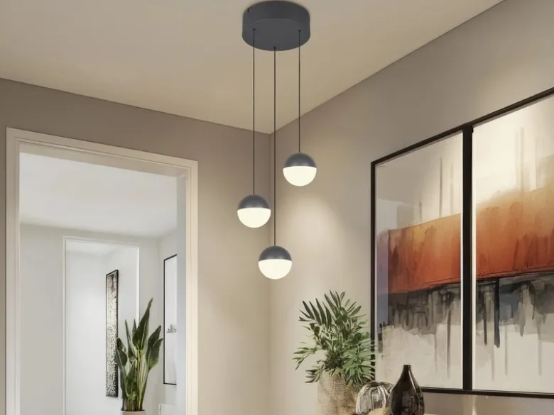 LED Pendelleuchte SENTA Cluster 3-flammig höhenverstellbar Ø 25cm