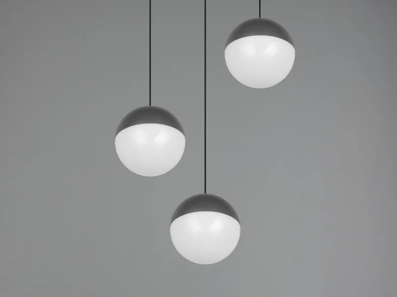 LED Pendelleuchte SENTA Cluster 3-flammig höhenverstellbar Ø 25cm