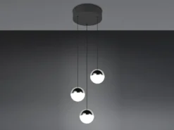 LED Pendelleuchte SENTA 3-flammig höhenverstellbar, Licht neutralweiß Ø 25cm