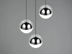 LED Pendelleuchte SENTA 3-flammig höhenverstellbar, Licht neutralweiß Ø 25cm