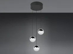 LED Pendelleuchte SENTA 3-flammig höhenverstellbar, Licht neutralweiß Ø 25cm