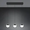 LED Pendelleuchte SENTA 3-flammig höhenverstellbar, Licht neutralweiß, B: 62cm