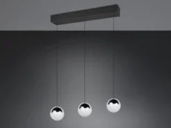 LED Pendelleuchte SENTA 3-flammig höhenverstellbar, Licht neutralweiß, B: 62cm
