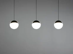 LED Pendelleuchte SENTA 3-flammig höhenverstellbar, Licht neutralweiß, B: 62cm