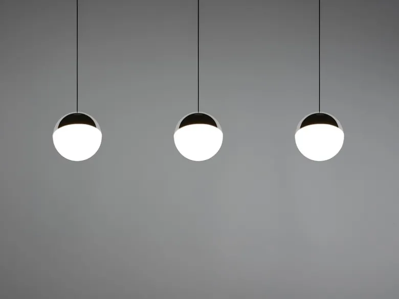 LED Pendelleuchte SENTA 3-flammig höhenverstellbar, Licht neutralweiß, B: 62cm
