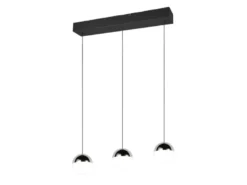 LED Pendelleuchte SENTA 3-flammig höhenverstellbar, Licht neutralweiß, B: 62cm