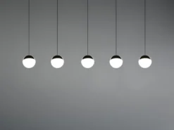 LED Pendelleuchte SENTA 5-flammig höhenverstellbar Licht neutralweiß, B: 114cm