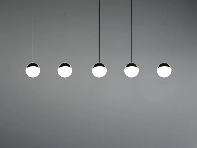 LED Pendelleuchte SENTA 5-flammig höhenverstellbar Licht neutralweiß, B: 114cm