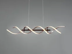LED Pendelleuchte SEQUENCE dimmbar Lichtfarbe einstellbar Silber, Breite 104cm