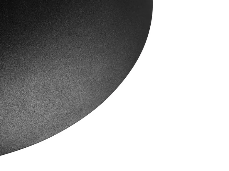 LED Pendelleuchte skandinavisch mit Metall Lampenschirm Schwarz Ø 40cm