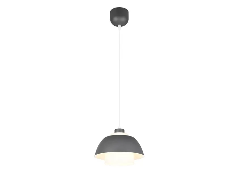 LED Pendelleuchte skandinavisch einflammig mit Metall- & Glasschirm Ø 30cm